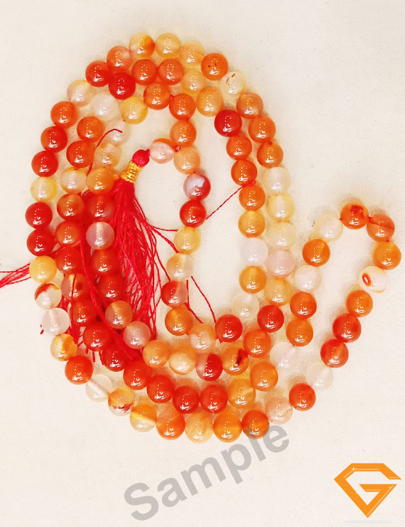 Natural Carnelian Stone Mala 8mm Top Quality
